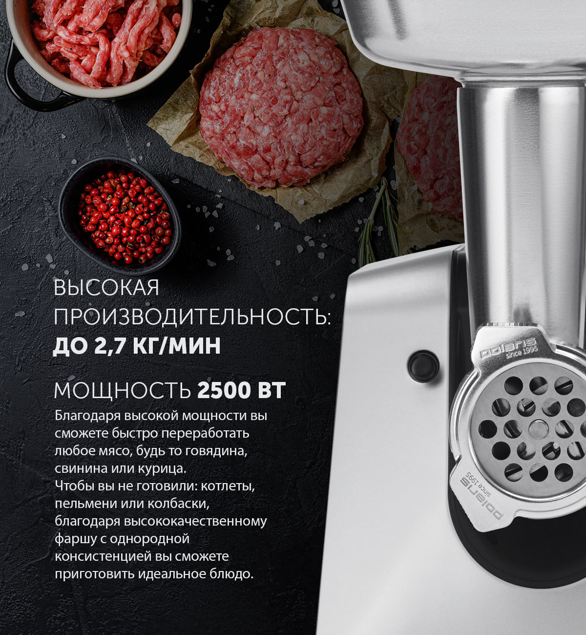 Мясорубка Polaris PMG 2546 в Москвe