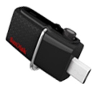 Флешка 16Gb USB 3.0/microUSB Sandisk Ultra Dual, черный (SDDD2-016G-GAM46)
