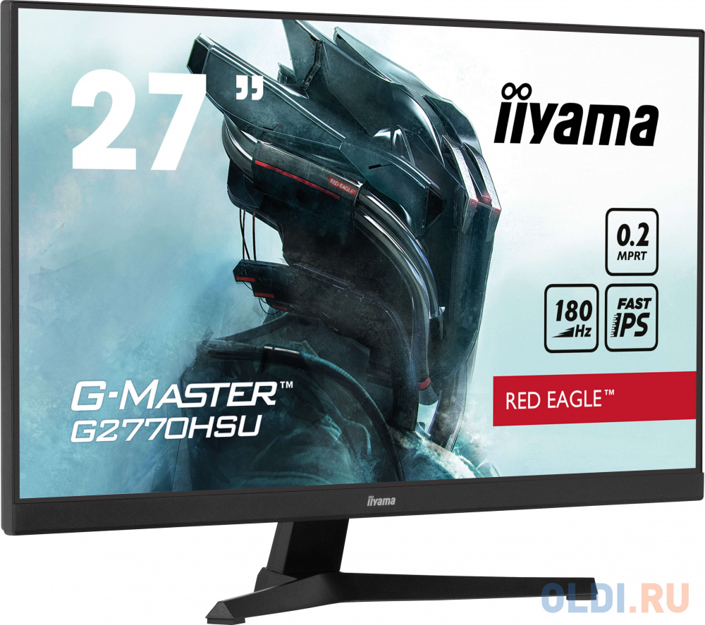 Монитор LCD 27'' 16:9 1920х1080(FHD) IPS, 240 Hz, 300 cd/m2, H178°/V178°, 1000:1, 80M:1, 16.7M, 0,1 ms, HDMI, DP, USB-Hub, Tilt, Speakers, 3