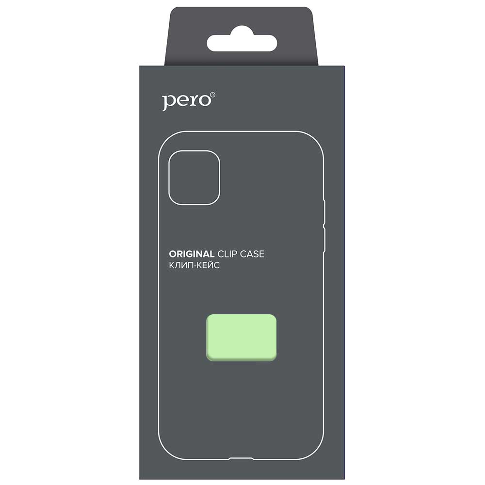 Чехол клип-кейс PERO софт-тач для Samsung A72 мятный