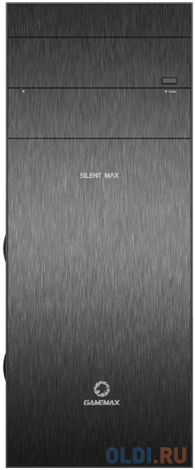 Компьютерный корпус, без блока питания ATX/ Gamemax Silent Max ATX case, black, w/o PSU, w/2xUSB3.0+2xUSB2.0, w/2x12cm top fans (GMX-WFBK), w/2x12cm f