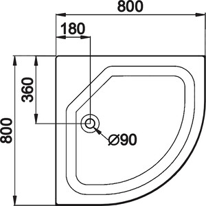 Душевой поддон Triton 80x80 на каркасе (Щ0000038720)