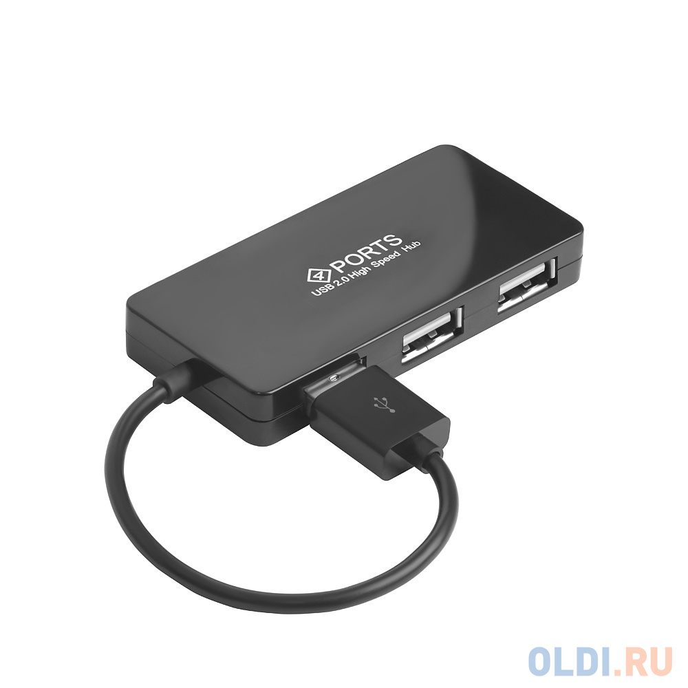 Концентратор USB 2.0 Green Connection GCR-UH244B 4 x USB 2.0 черный