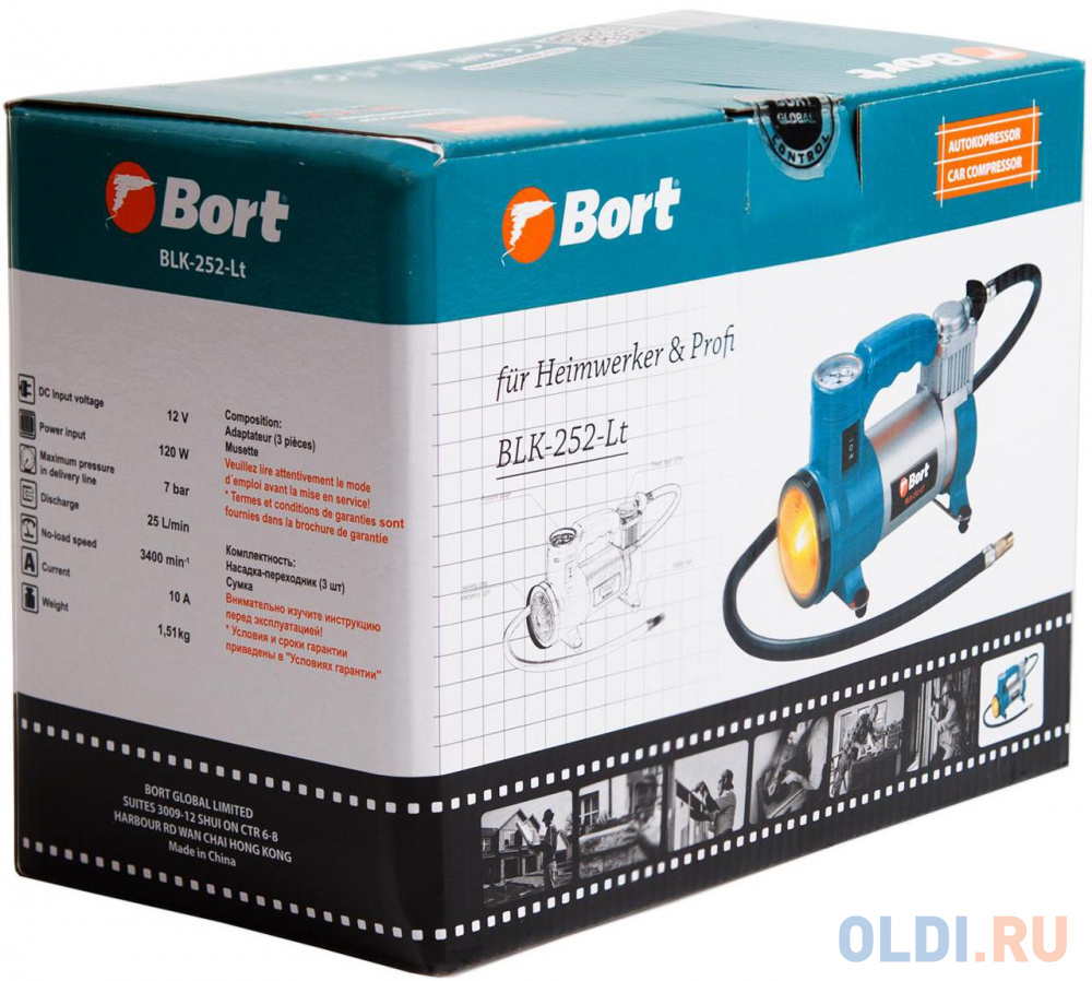 Компрессор Bort BLK-252-Lt 0,12кВт в Москвe