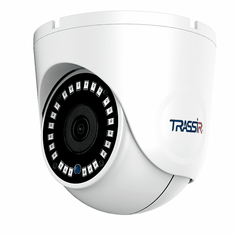 IP-камера Trassir Trend TR-D8151IR2 v2 2.8 2.8 мм, уличная, купольная, 5Мпикс, CMOS, до 2592x1920, до 15 кадров/с, ИК подсветка 25м, POE, -40 °C/+60 °C, белый (TR-D8151IR2 v2 2.8)