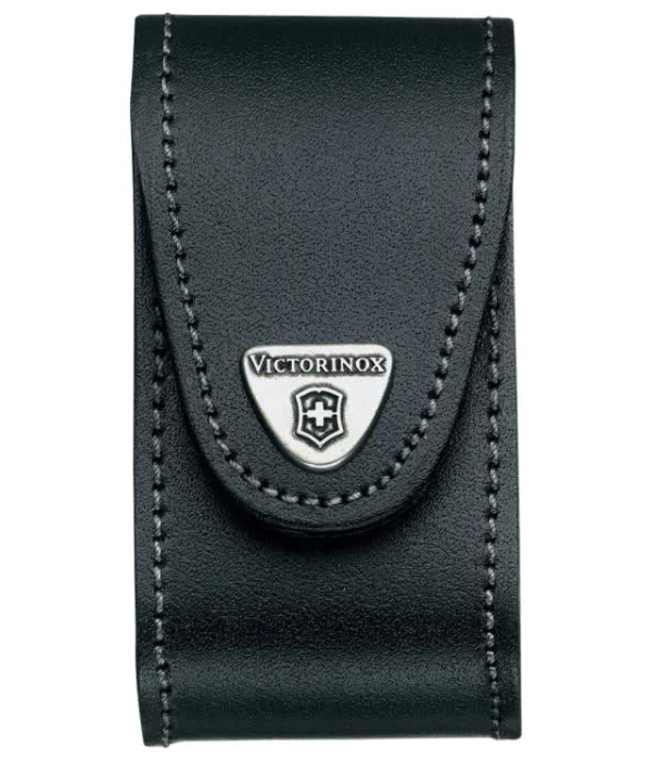 Чехол кожаный Victorinox, для ножей 91 мм, толщиной 5-8 уровней, чёрный