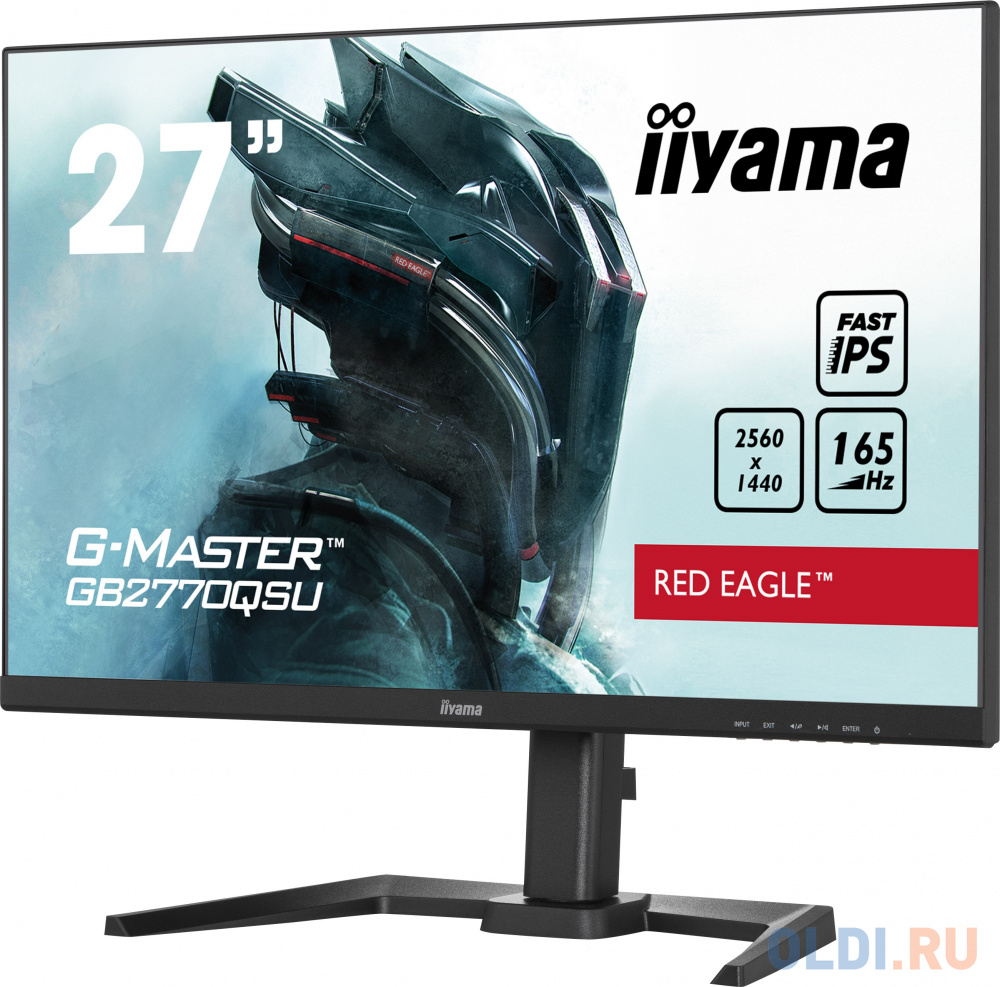 Монитор LCD 27'' [16:9] 2560х1440(WQHD) IPS, nonGLARE, 165 Hz, 400cd/m2, H178°/V178°, 1000:1, 80M:1, 16.7M, 0,5 ms, HDMI, DP, USB-Hub, Heigh