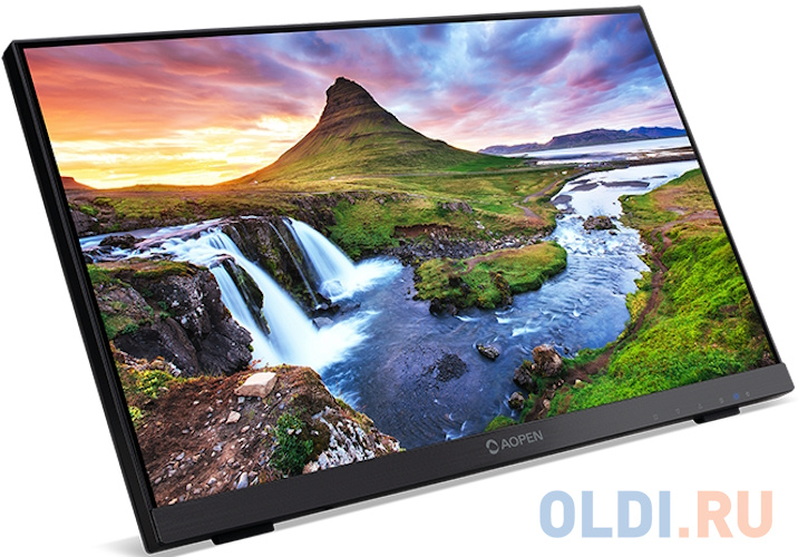 Монитор Aopen 21.5" 22UT2Qbmip черный IPS LED 5ms 16:9 HDMI M/M матовая 1000:1 250cd 178гр/178гр 1920x1080 75Hz VGA DP USB Touch 2.1кг