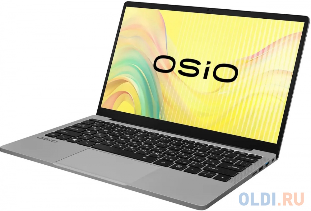 Ноутбук OSIO FocusLine F140a-002 14", 2023, IPS, AMD Ryzen 5 5560U 2.3ГГц, 6-ядерный, 8ГБ DDR4, 512ГБ SSD,  AMD Radeon, Windows 11 Home, серый