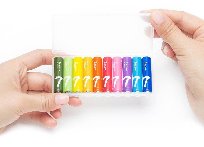 Батарейки Xiaomi AAA Rainbow Batteries (10 шт.), Разноцветный в Москвe