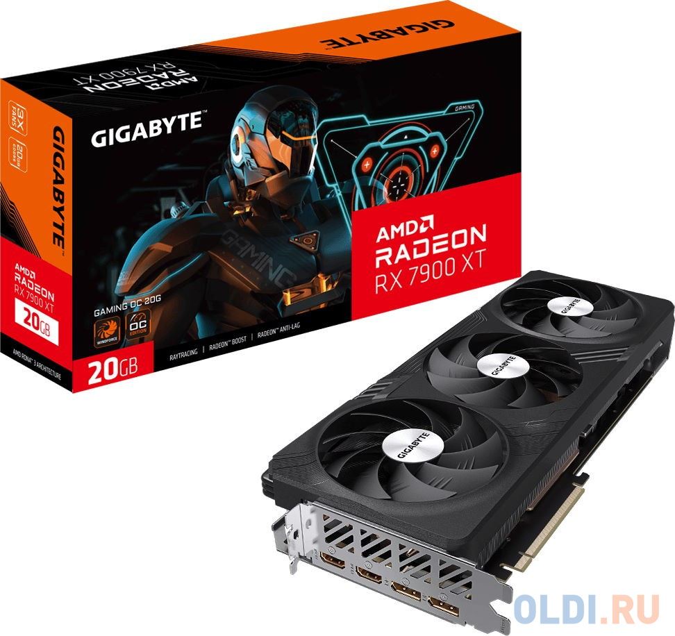 Видеокарта GigaByte Radeon RX 7900 XT GAMING OC-20GD 20480mb GV-R79XTGAMING OC-20GD