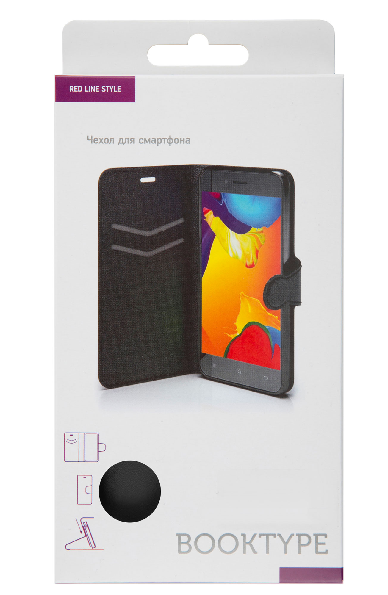 Чехол-накладка Red Line Book Type для смартфона Samsung Galaxy A11, искусственная кожа, черный (УТ000020440)
