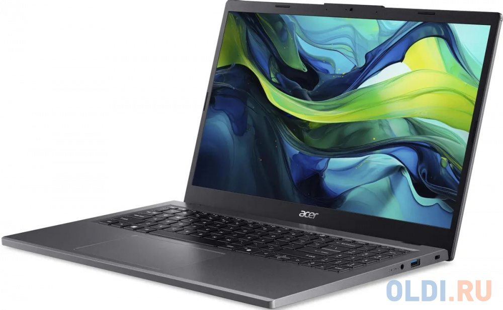 Ноутбук Acer Aspire 15 A15-51M-39F7 15.6", IPS, Intel Core 3 100U 0.9ГГц, 6-ядерный, 8ГБ LPDDR5, 512ГБ SSD,  Intel Graphics, без операционной сис в Москвe