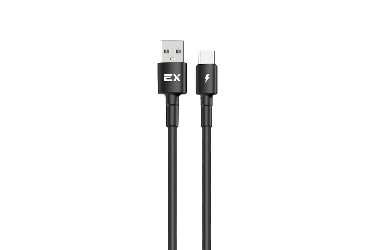 Кабель USB 2.0 Type-C(m)-USB 2.0(Am), 2A, 1м, черный Exployd RASH (EX-K-1152)