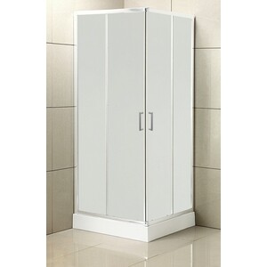 Душевой уголок BelBagno Uno 195-AH-2 100х80 рифленый Punto, хром (UNO-195-AH-2-100/80-P-Cr) в Москвe