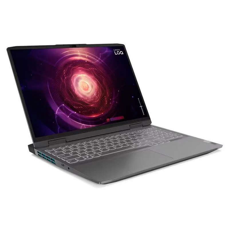 Ноутбук Lenovo LOQ 16APH8 Storm Grey (Русская / Английская раскладка клавиатуры) 82XU004WRK (AMD Ryzen 5 7640HS 4.3 GHz/16384Mb/512Gb SSD/nVidia GeForce RTX 4050 6144Mb/Wi-Fi/Bluetooth/Cam/16/1920x1200/No OS)