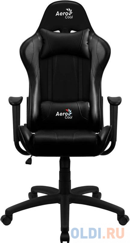 Игровое кресло Aerocool AC100 AIR All Black , черное, до 150 кг, ШxДxВ : 69x70x121-131см, газлифт класс 3 до 100 мм, механизм &quot;Бабочка&quot;