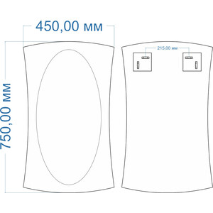 Зеркало Mixline Мила 45х75 (4620077046631)