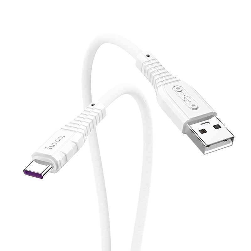 Кабель USB Type-C-USB, 5A, 1м, белый HOCO X67 (55889)