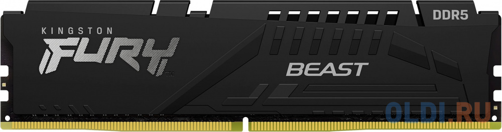 Модуль памяти DDR 5 DIMM 8Gb PC41600, 5200Mhz, Kingston FURY Beast Black CL40 (KF552C40BB-8) (retail)
