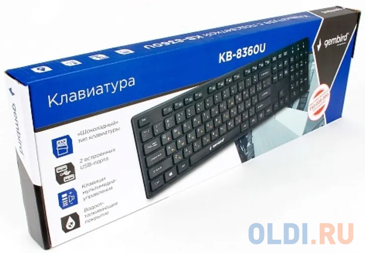 Клавиатура Gembird KB-8360U Black USB в Москвe