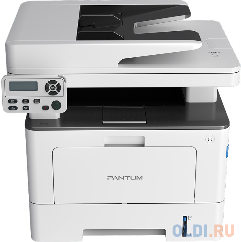 Pantum BM5106ADN, P/C/S, Mono laser, A4, 40 ppm, 1200x1200 dpi, 512 MB RAM, Duplex, ADF50, paper tray 250 pages, USB, LAN, start. cartridge 6000 pages