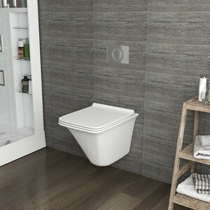 Комплект унитаза Grossman GR-4413 Grohe Rapid SL микролифт, белый, клавиша хром