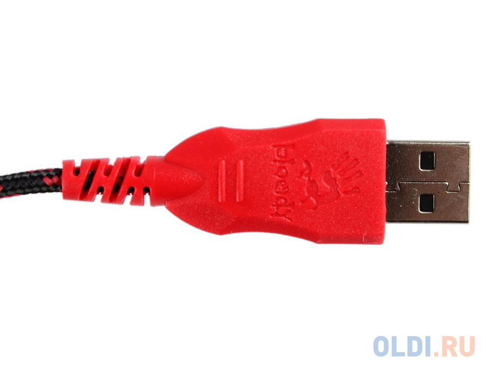 Мышь A4Tech Bloody Q80 черный оптическая (3200dpi) USB игровая (8but)