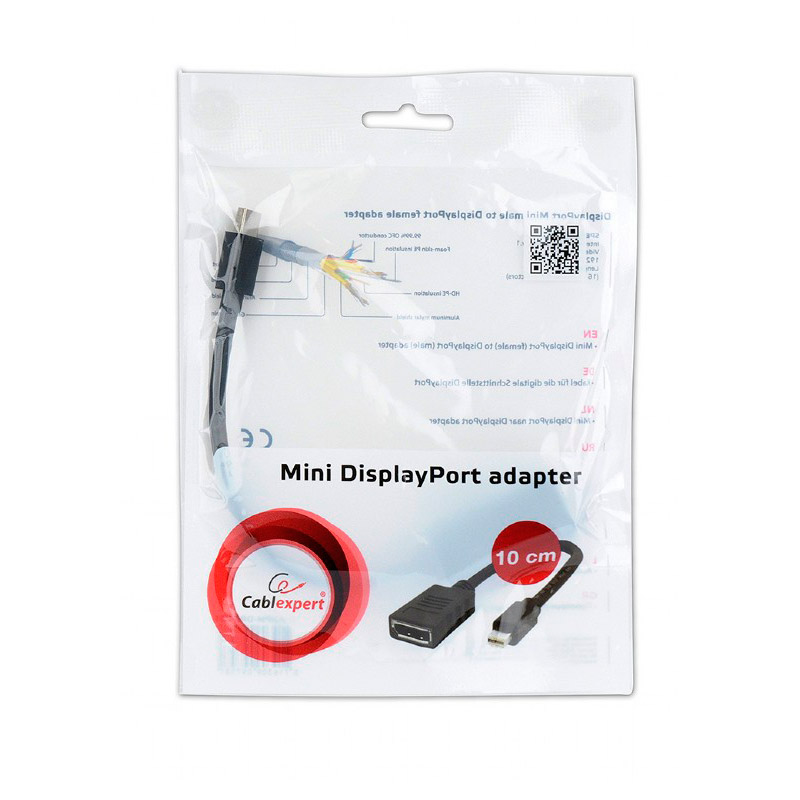 Аксессуар Gembird Cablexpert miniDisplayPort - DisplayPort Black A-mDPM-DPF-001