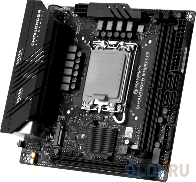 MAXSUN MS-Challenger B760ITX D5, LGA1700, B760, 2*DDR5, 4*SATA3, 2*M.2, 2*USB 3.2, 4*USB 2.0, 1*PCIEx16, 2*HDMI+2*DP, mITX в Москвe