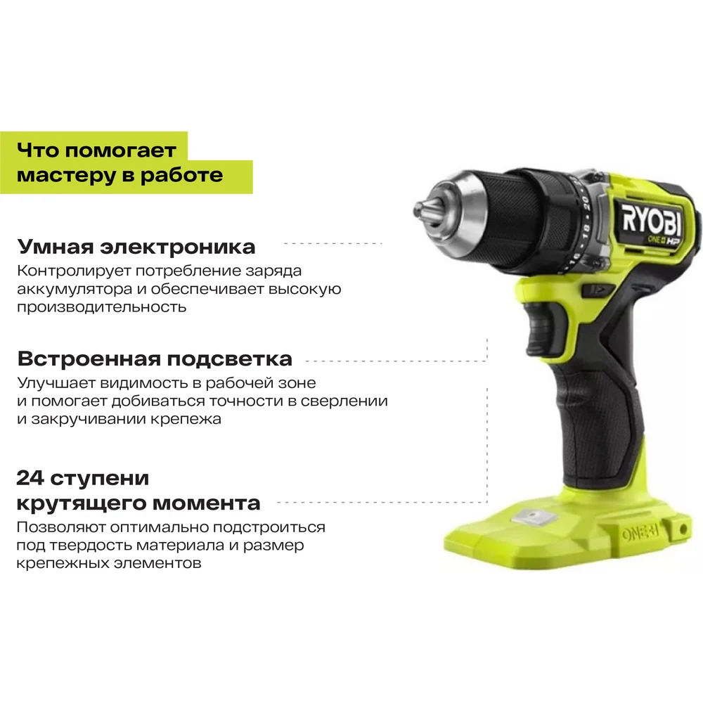 Дрель-шуруповерт Ryobi