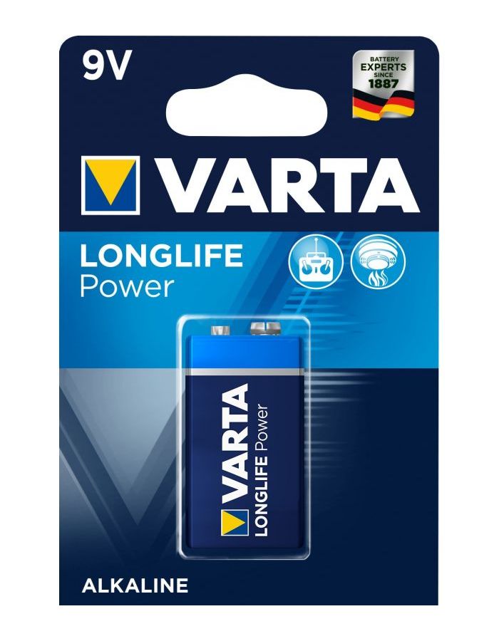 Батарейка Varta Longlife Power 6LR6 9V, 1шт.