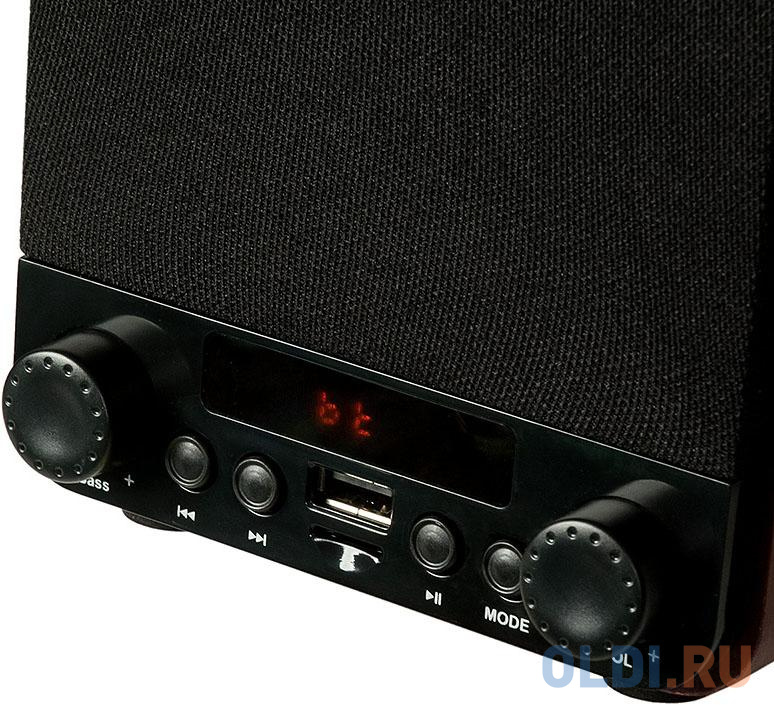 Dialog Jazz AJ-13 BROWN - акустические колонки 2.0, 2*15W RMS, Bluetooth, FM, USB+microSD reader в Москвe