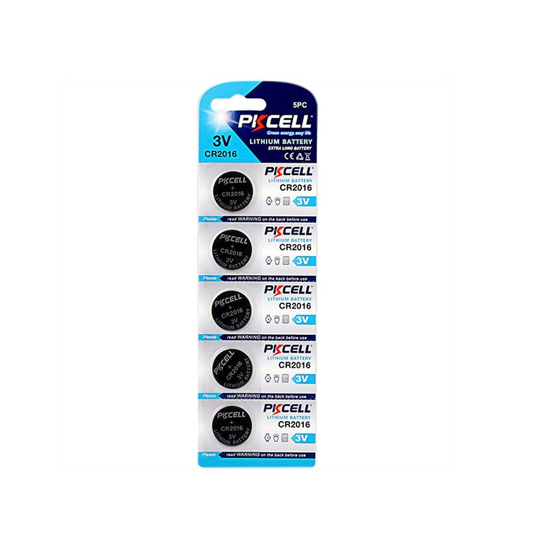 Батарея PKCELL CR2016-5BL, CR2016, 3V, 5шт. (16405)