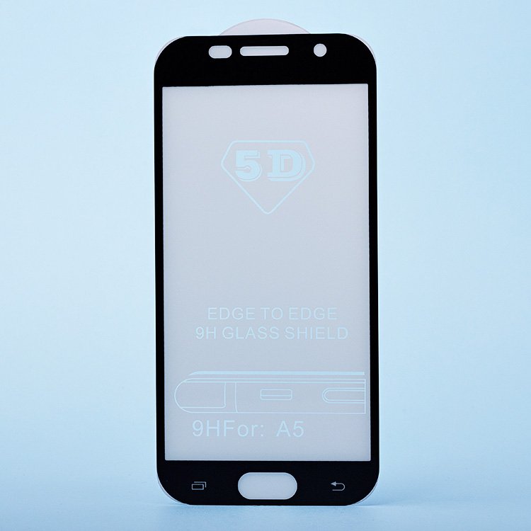 Защитное стекло 3D Activ Clean Line для смартфона Samsung SM-A520 Galaxy A5 (2017) Full Screen, с черной рамкой (101422)