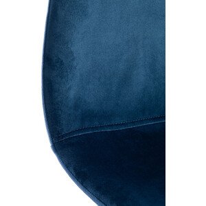 Стул TetChair BREEZE (mod. 4724) / 1 шт. в упаковке, вельвет/металл, Blue (синий) HLR63 / черный