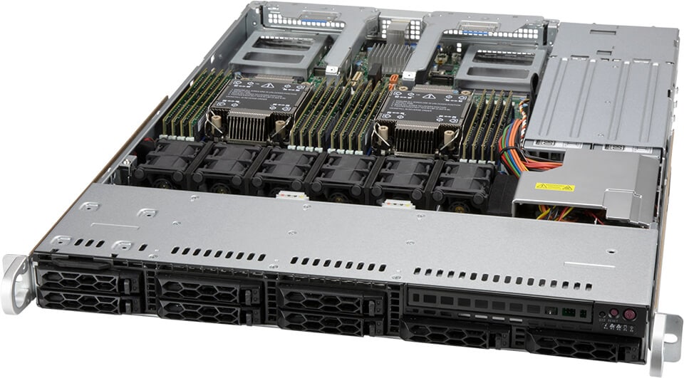 Серверная платформа SuperMicro 120C-TR, 2xSocket4189, 16xDDR4, 8x2.5 HDD HS, 2xM.2-PCI-E, No LAN, IPMI, Redundant 2x860 Вт, 1U (SYS-120C-TR) в Москвe