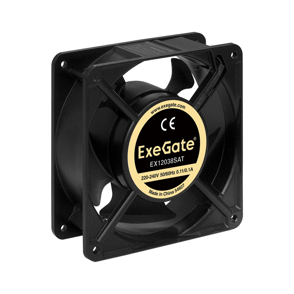 Вентилятор ExeGate EX12038SAT, 220V., 120 мм, 2600rpm, 42 дБ, клеммы, 1шт (EX289021RUS)