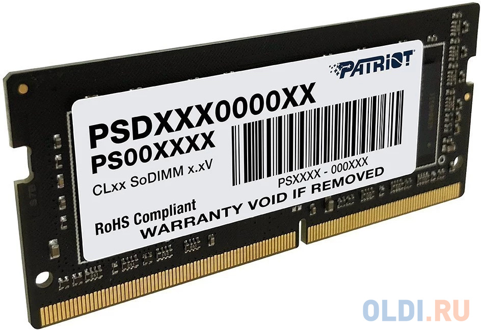 Модуль памяти для ноутбука SODIMM 8GB DDR4-2666 PSD48G26662S PATRIOT