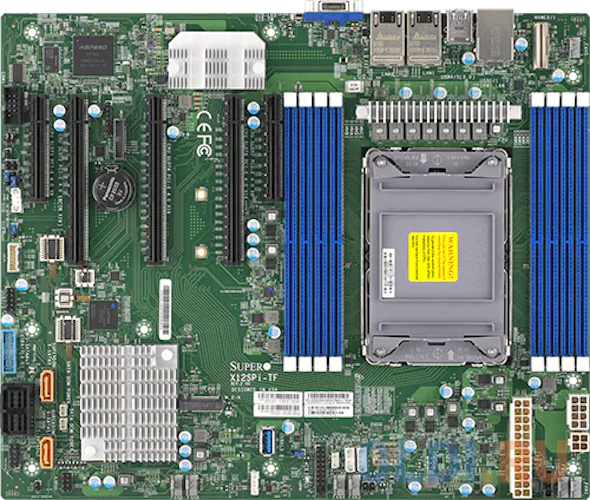 Сервер.плата SuperMicro MBD-X12SPI-TF-B <C621A LGA-4189> <1x SKT-1205L-P4IC-FXC, 2x CBL-0044L, 1x MCP-260-00042-1N> в Москвe