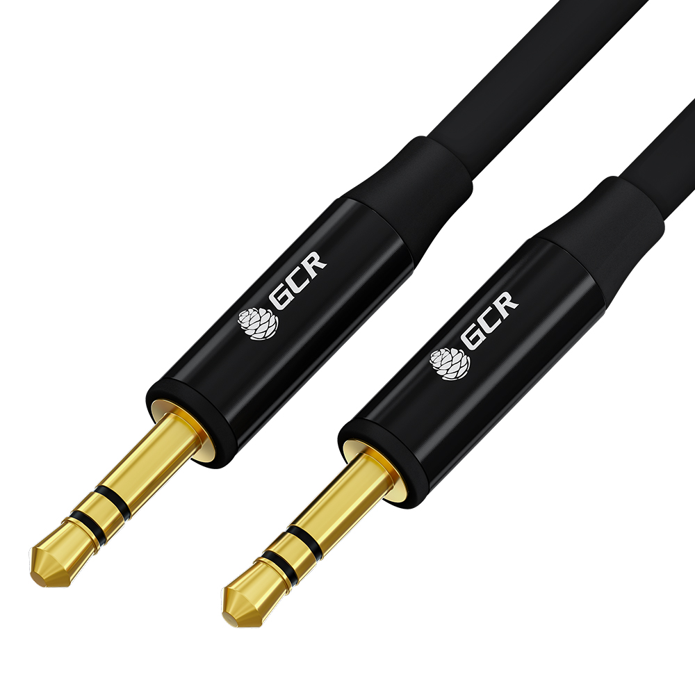 Кабель Jack 3.5mm(M)-Jack 3.5mm(M), экранированный, 3м, черный Greenconnect Gold GCR-54762 (GCR-54762)