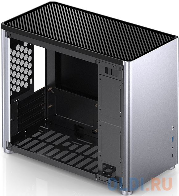 Корпус компьютерный mATX/ JONSBO D30 Silver TG, mATX case, 1xU3.0+1xType-C, Combo Audio, 1.5mm aluminium +metal в Москвe