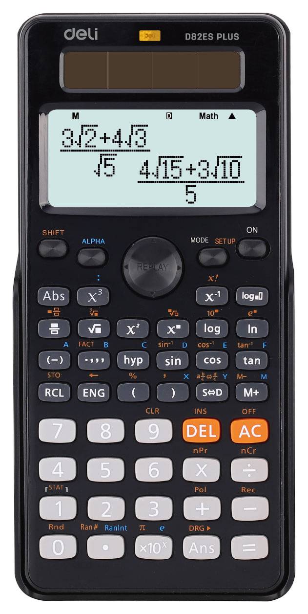 Калькулятор научный Deli ED82ES черный