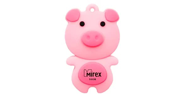 Флешка 16GB Mirex Pig, USB 2.0, Розовый в Москвe