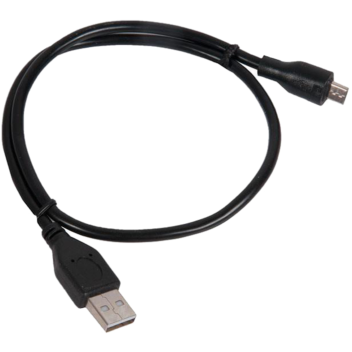 Кабель Cablexpert, USB 2.0 AM/microUSB BM, 0.5m, экранированный, черный (CCP-mUSB2-AMBM-0.5M)