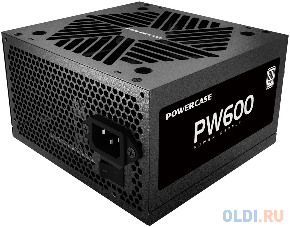 Powercase PW600 (80 Plus, ATX 2.31, 600W, APFC, DC-DC, 120mm Fan) / PS-600W-DC