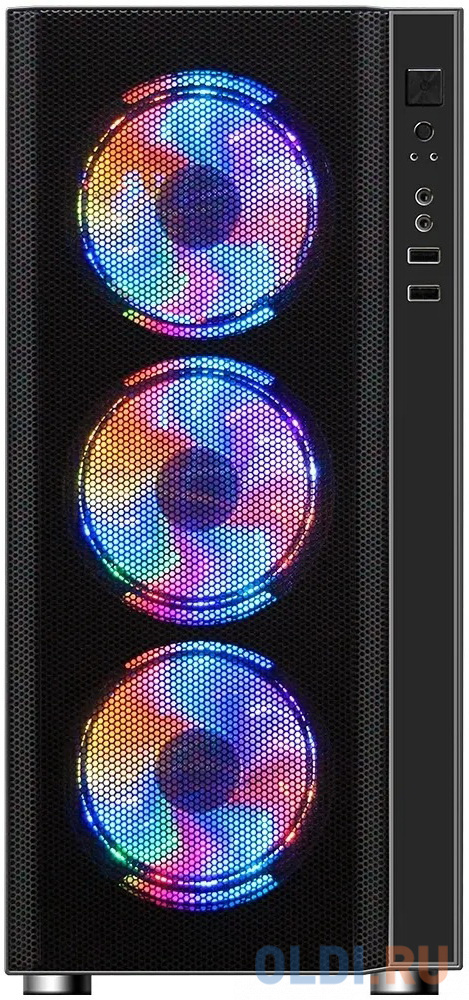 Корпус Ginzzu CL300 FAN 12CM RGB*4 USB3.0 Window (101412)