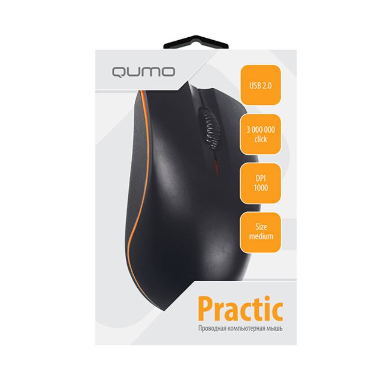 Мышь Qumo Practic Office M90 Black в Москвe