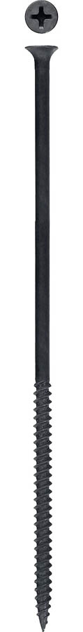 Саморез СГМ гипсокартон-металл 4.8 мм x 15.2 см (PH2), фосфатированное покрытие, черный, 400 шт., ЗУБР Профессионал (300015-48-152)