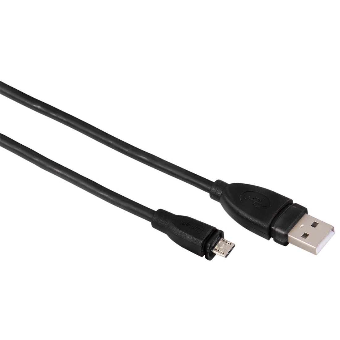 Кабель USB 2.0(Am)-Micro USB, 75см, чёрный Hama (54587)
